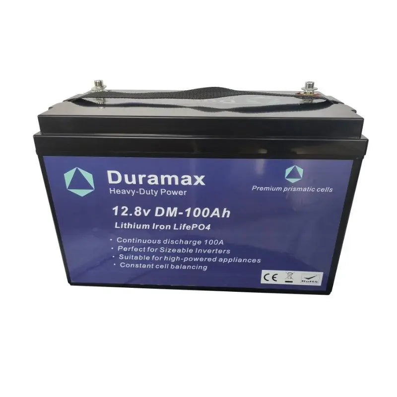 120amp Duramax Lithium Battery with Built-in Battery Monitor - Active BMS Duramax