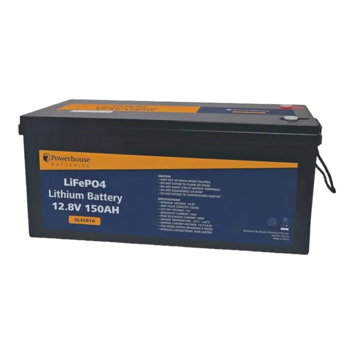 150amp Powerhouse Lithium Battery 12.8 volt with Bms 5 Year Warranty Powerhouse