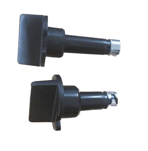 2 x Knobs for RM2453 RM2553 3 Way Fridge Thermostat and Selector  Black Dometic