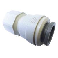 JG Female Plastic Connector for 12mm x 3/8 FBSP Shallow Thread