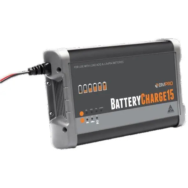 Bmpro Batterycharge15 15amp 240 volt 12v Battery Charger Suitable for Lithium and Lead Batteries BMPro