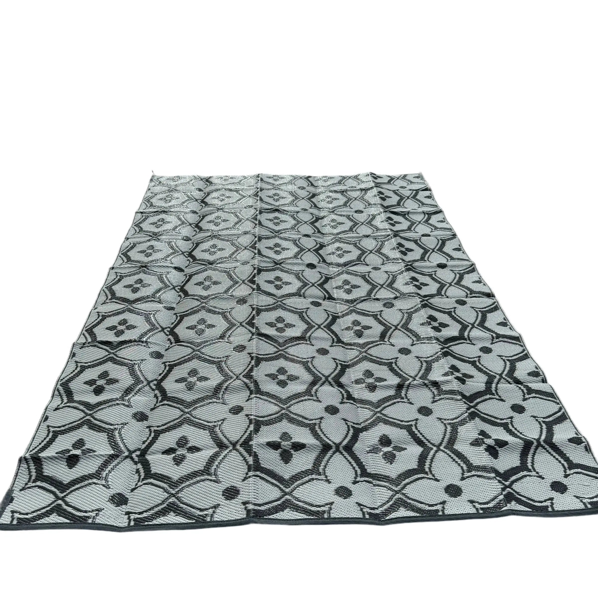 Caravan Camping Mat Classic Grey White 1.5m x 2.43m ECP