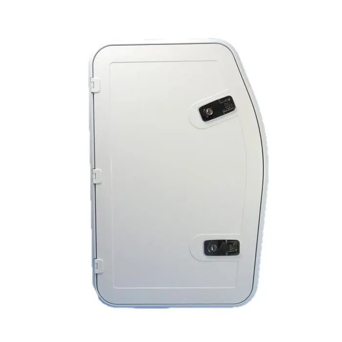 Coast Access Door 8 - White 370 x 595 Closed Side RV Hatch Coast to Coast