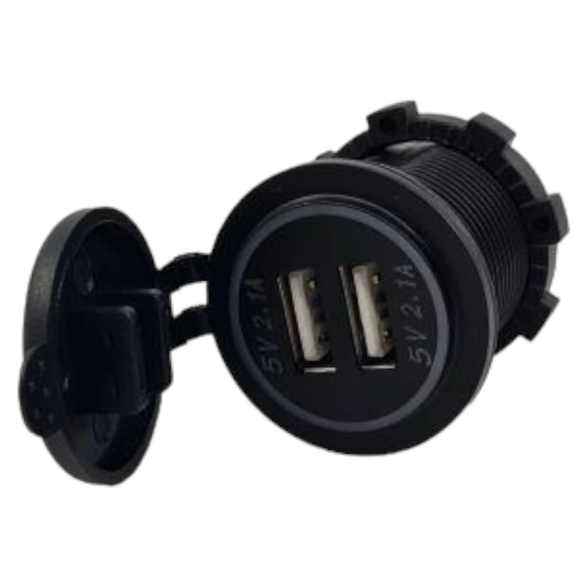 Dual USB 4.2A Charging Panel Mount Socket Altronics