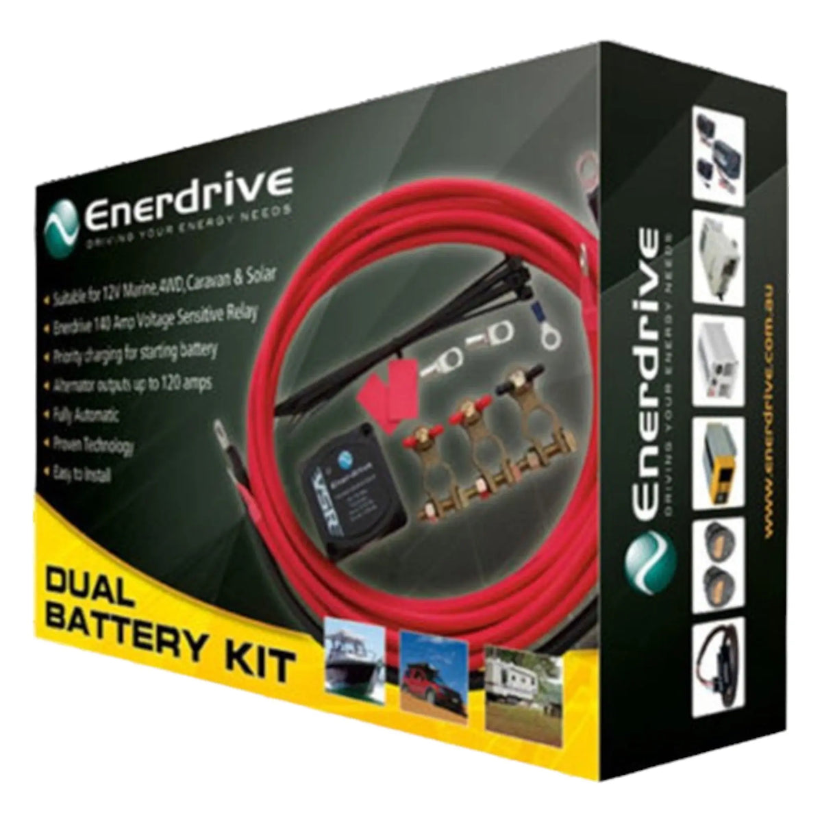 Enerdrive Dual Battery Kit 12v Full Install Kit Enerdrive