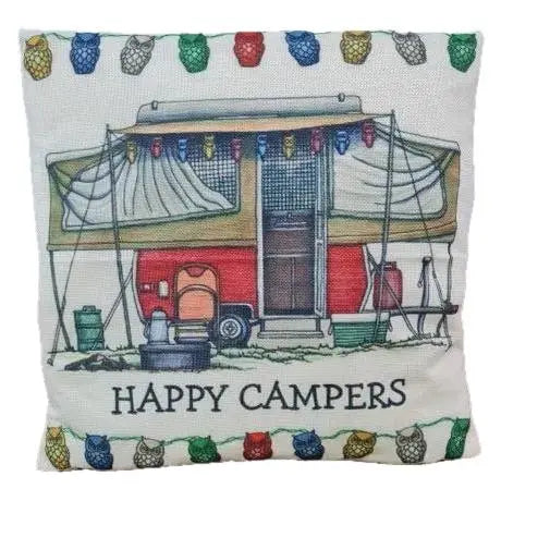 Happy Campers Pillow Cushion  - Xpanda AUSSIEVAN