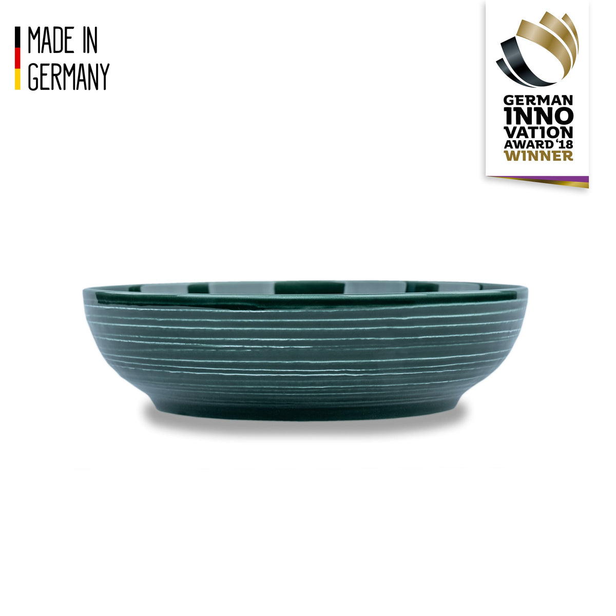 Magnetic Food Bowl 25cm FOREST GREEN By Silwy Silwy