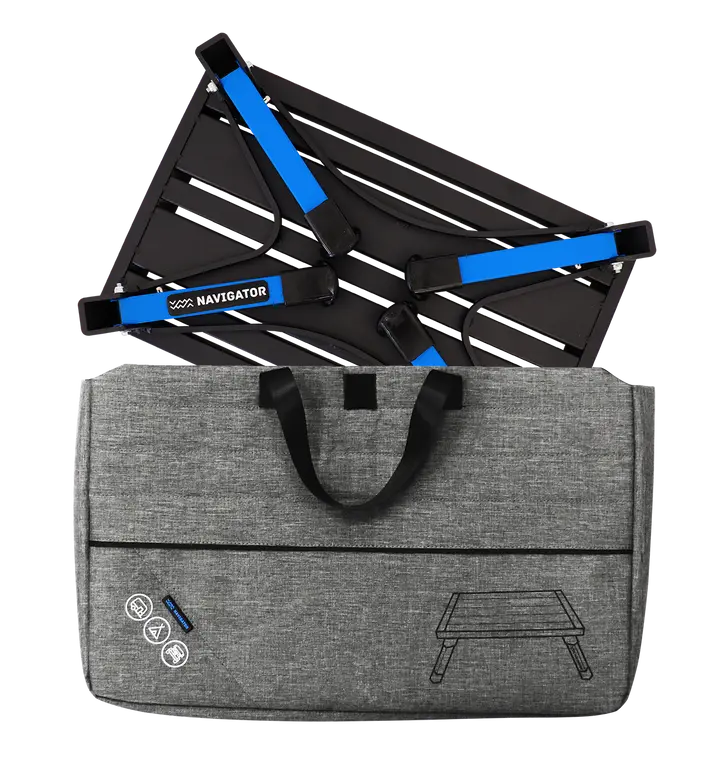 Navigator Gear RV Folding Step and Bag Blue Grey Navigator Gear