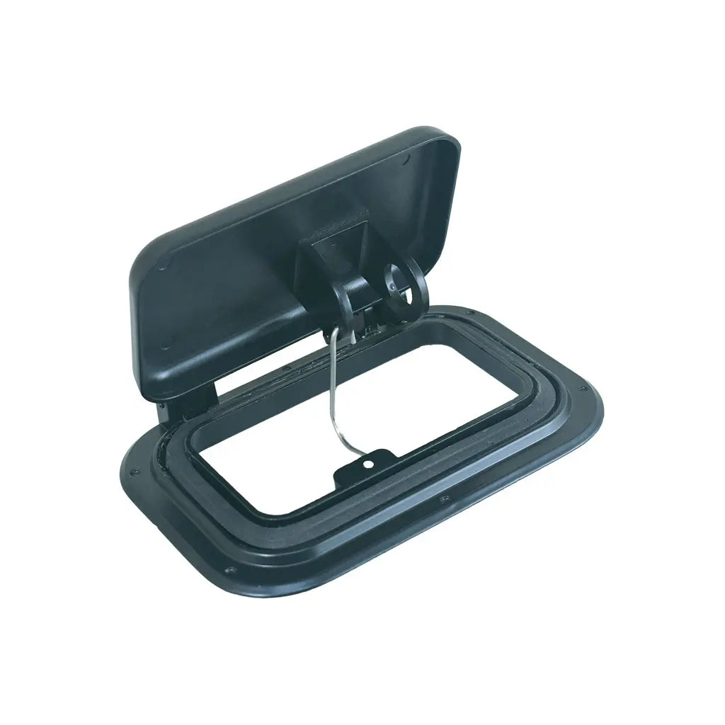 Small Scupper Vent Black - Alloy Construction Caravan Boat Australian RV