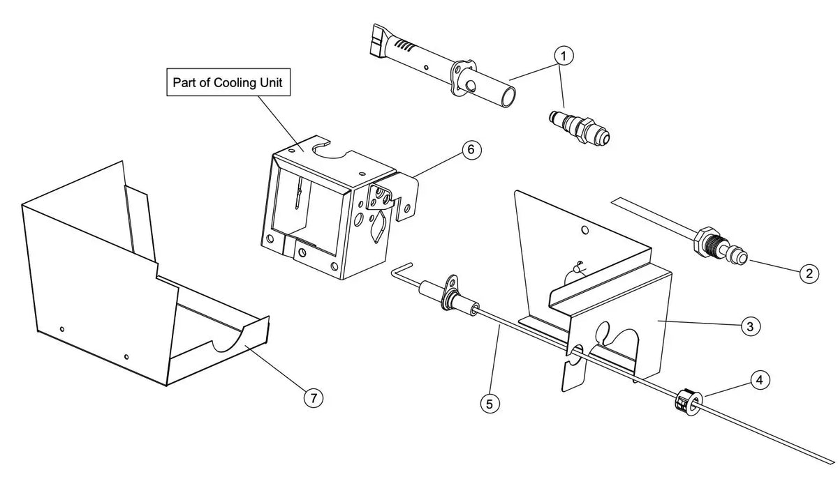 Thetford ELECTRODE SPARK IGNITION Assembly Thetford