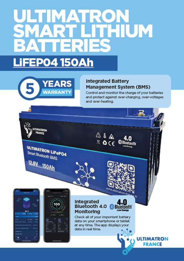 Ultimatron LIFEPO4 Smart Bluetooth Bms 12.8V 150Ah Battery - Everything  Caravans