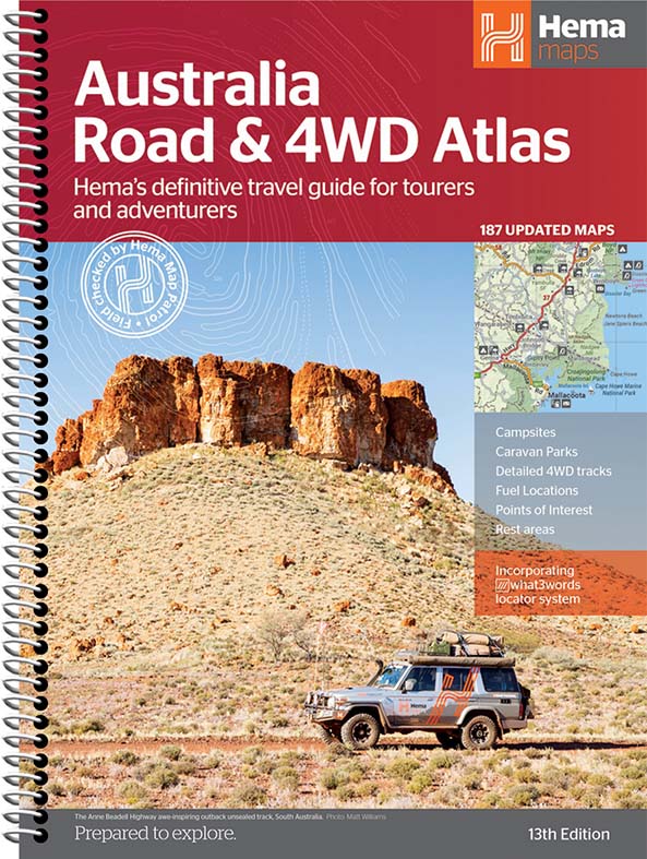 Hema Australia Road and 4WD Atlas - 252 x 345mm