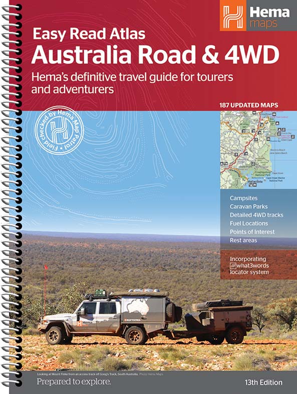 Hema Australia Road and 4WD Easy Read Atlas - 292 x 397mm