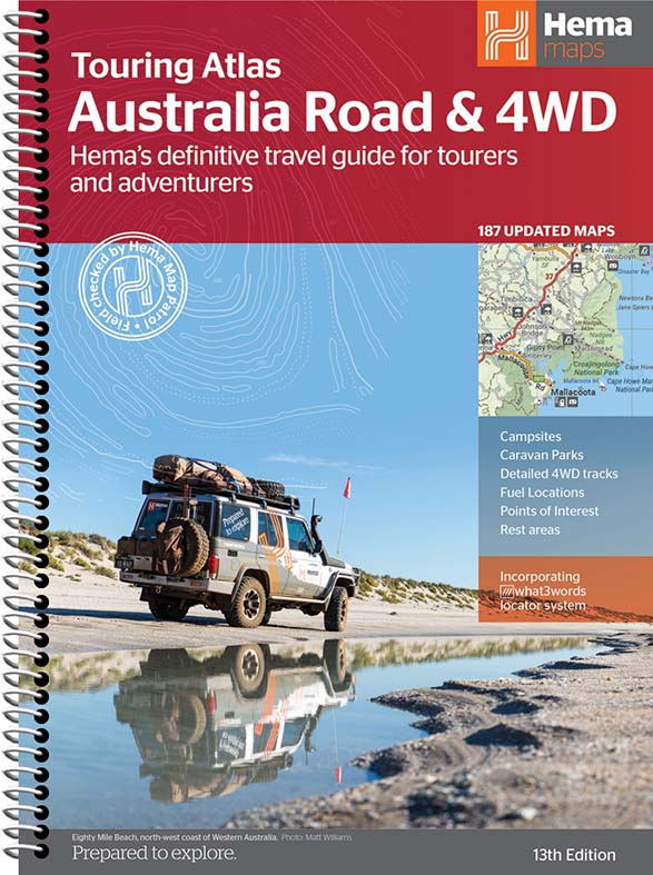 Hema Australia Road and 4WD Touring Atlas - 215 x 297mm