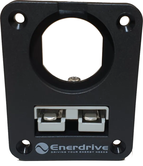 Enerdrive 50A Anderson Panel Mount Plug Holder and 1 Socket Hole