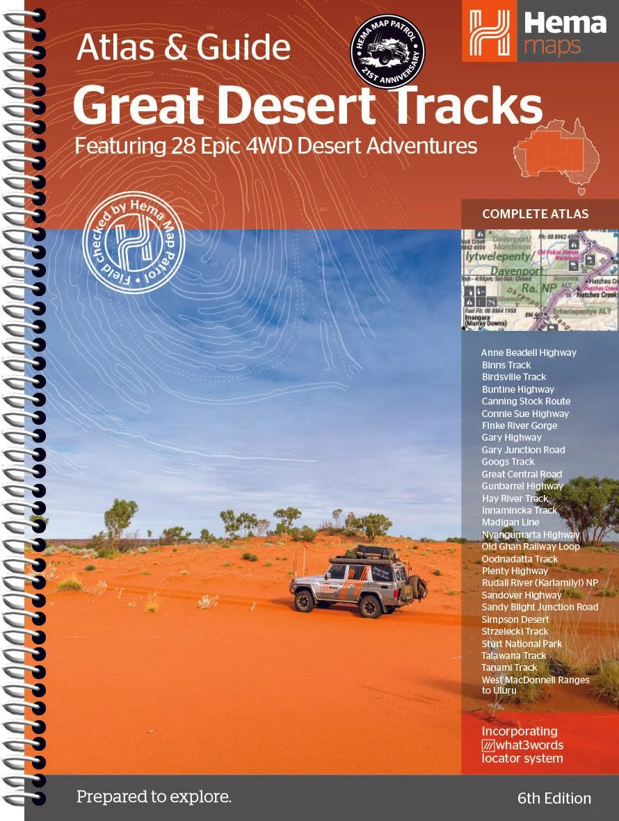 Hema Great Desert Tracks Atlas and Guide