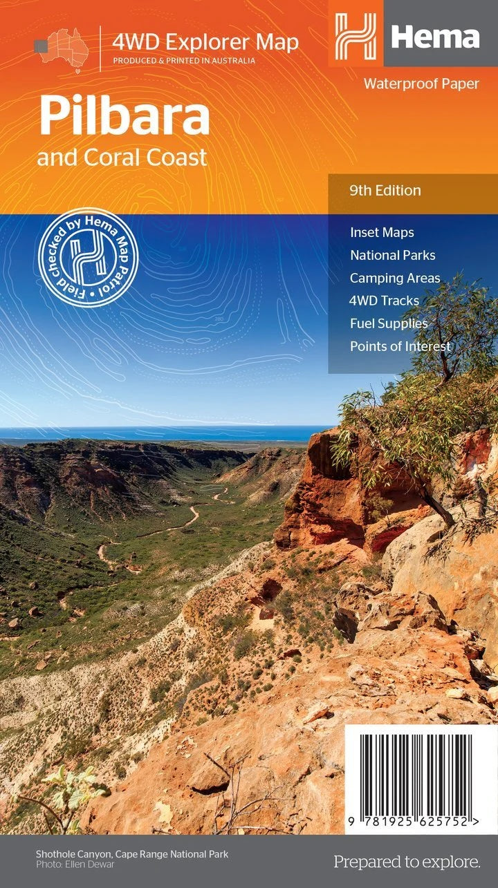 Hema Pilbara and Coral Coast Map