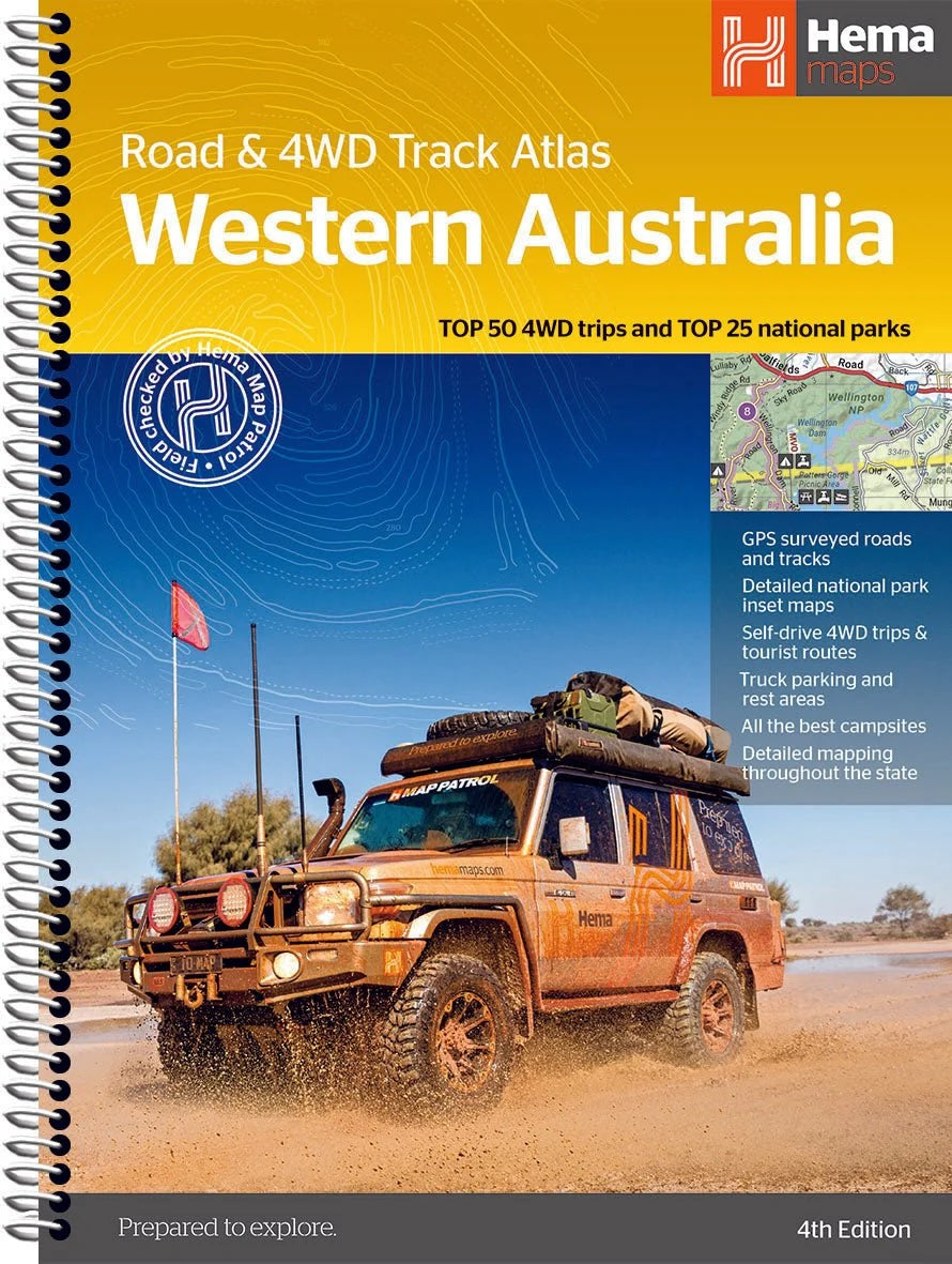 Hema Western Australia Road and 4WD Track Atlas