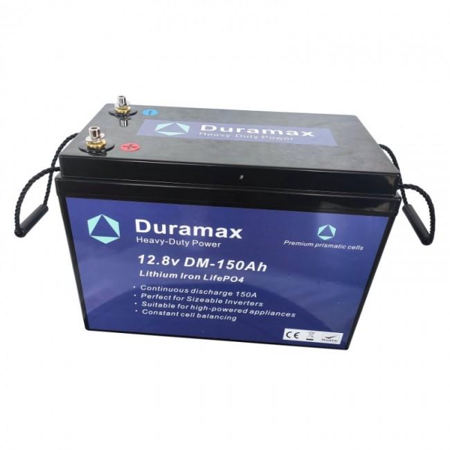 150amp Duramax Lithium Battery, 12.8 volt with BMS, Parallel or Series Connectable Duramax