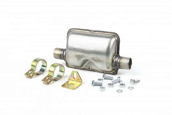 Autoterm Air Stainless Steel Exhaust silencer with mounting kit Autoterm