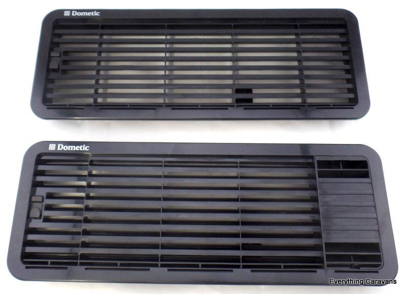 Black Complete Vent Set for 3 Way Fridge Dometic Caravan Fridge under 90 litres Dometic