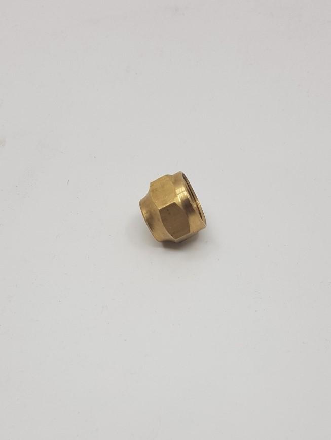 Brass Gas Fitting 3-8 Flare Cap Nut for 3-8 Male Flare Brass