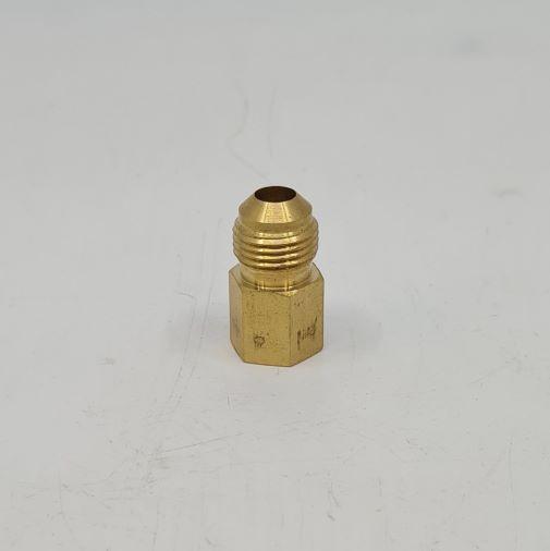 Brass Gas Fitting 3-8 Flare Union with 1-4 Female Taper Thread Brass