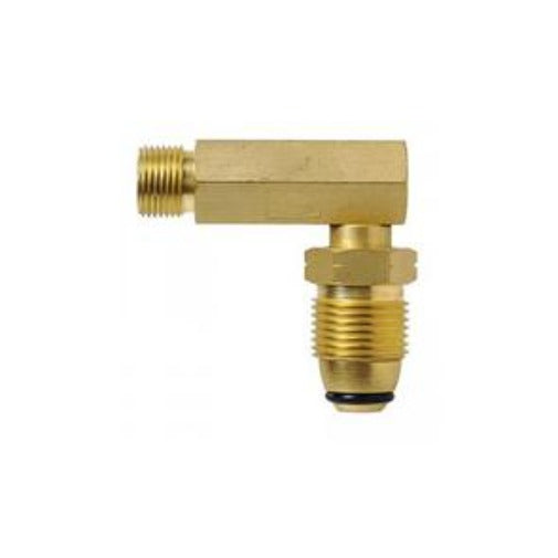 Brass Gas Fitting Male POL x 3-8 Left Hand Thread Male 90 degree Adaptor Gas Components