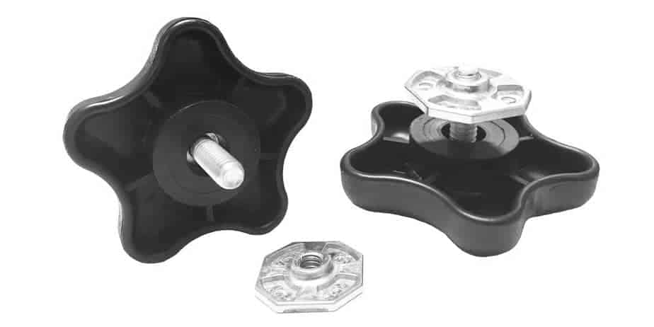 CAREFREE Awning PAIR OF BLACK LOCKING KNOB With NUT. 901022 Carefree