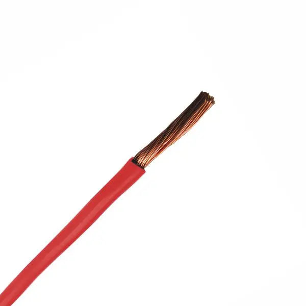 Cable Single 3mm 1.13mm2 Red 30m Roll A4EA