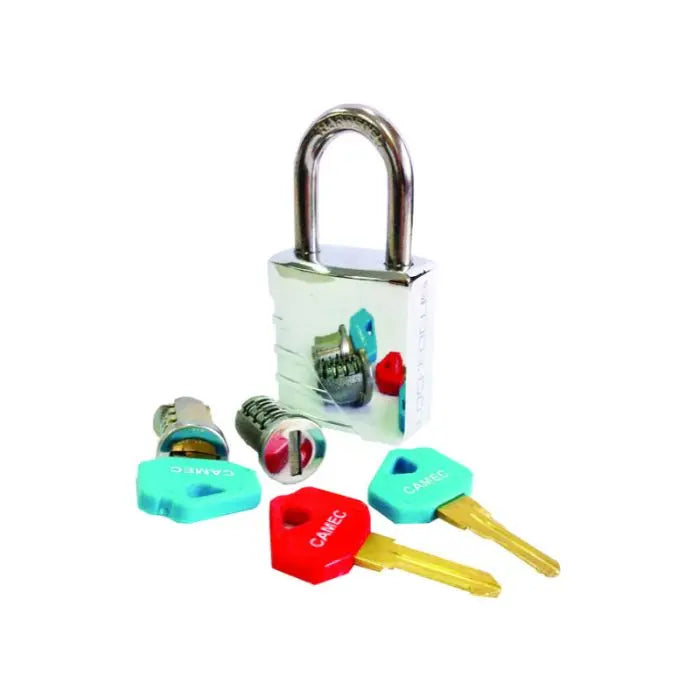 Camec One Key Fits All  Padlock with Spare Barrel Camec