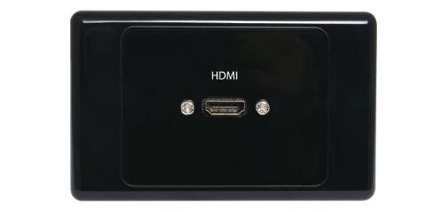 Caravan HDMI Single Black Wallplate Dual Cover With Flyleads Everything Caravans