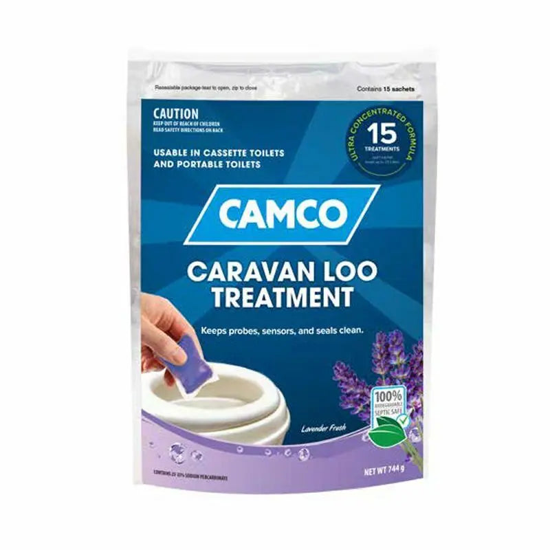 Copy of CAMCO Caravan Loo Treatment - Lavender Scent Drop Ins - 15 Per Bag Toilet Additive Camco