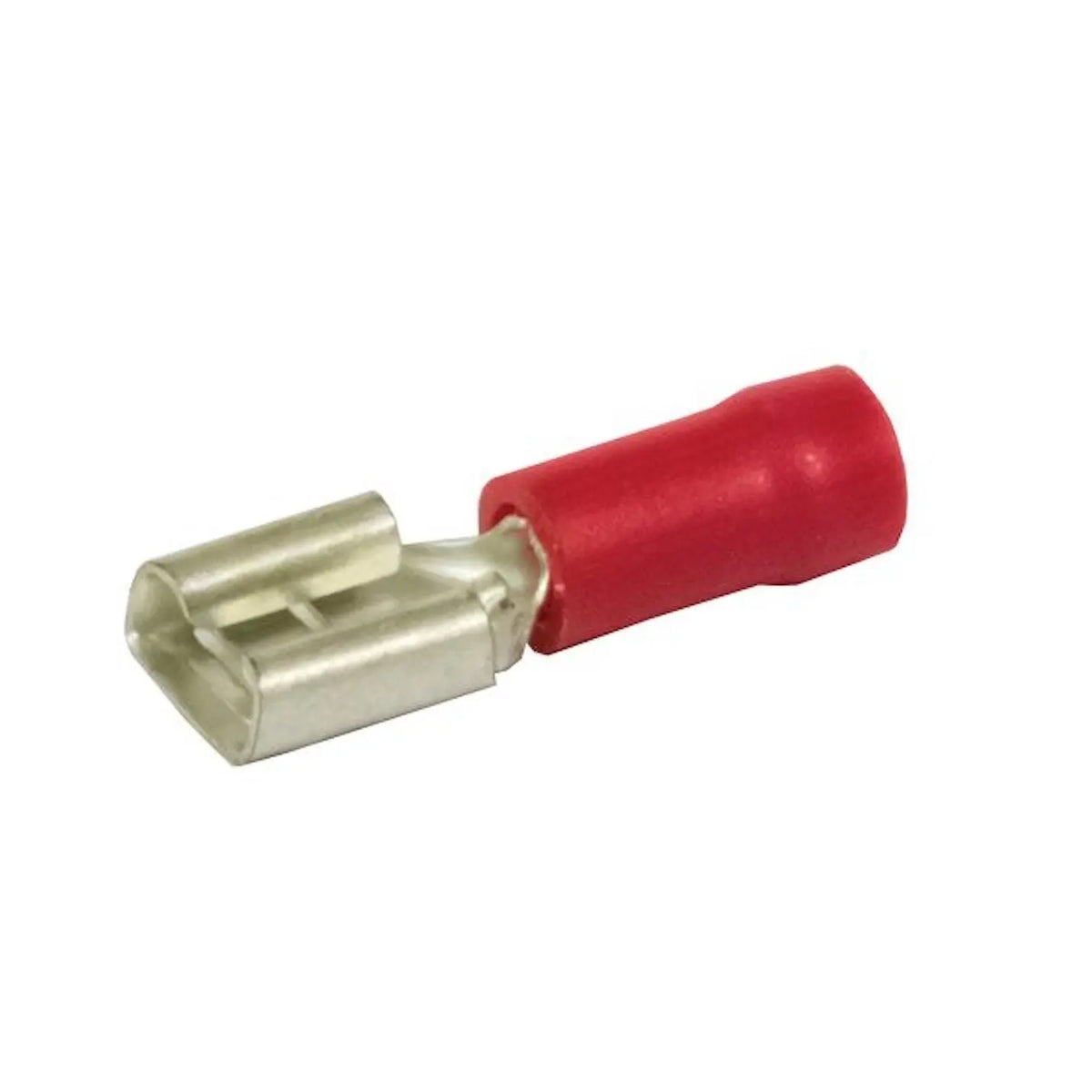 Crimp Connector Red QC Female 6.3mm  - Pack of 8 A4EA