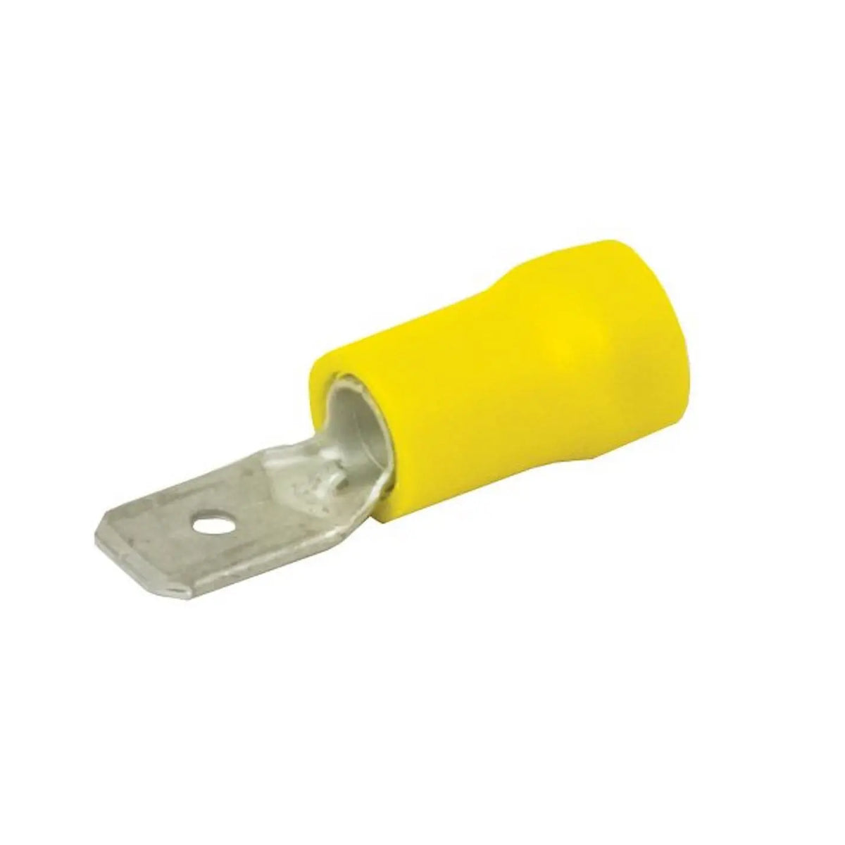 Crimp Connector Yellow Male 6.3mm  - Pack of 8 A4EA