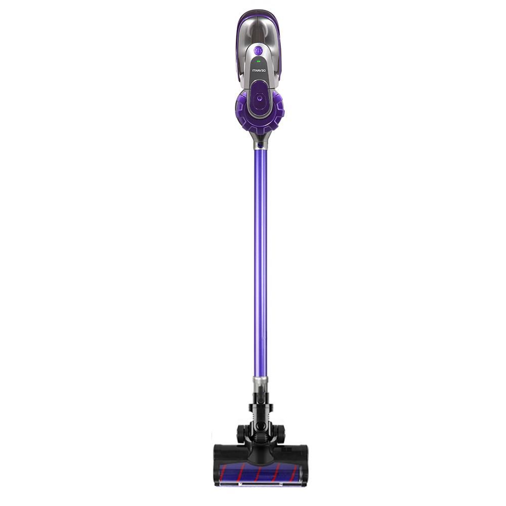 Devanti 150W Stick Handstick Handheld Cordless Vacuum Cleaner 2-Speed with Headlight Purple Everything Caravans