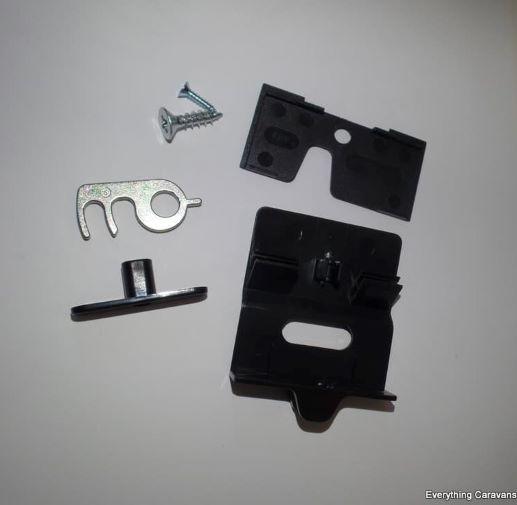 Dometic Replacement Door Lock RM7851 3 Way Fridge Caravan Black Dometic