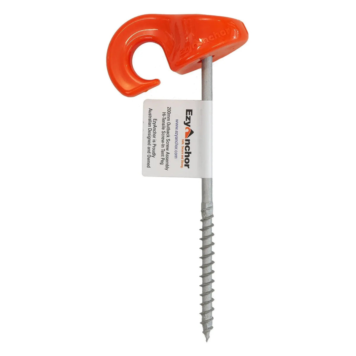 EZY ANCHOR OUTBACK SCREW PEG - 200MM - Each Everything Caravans