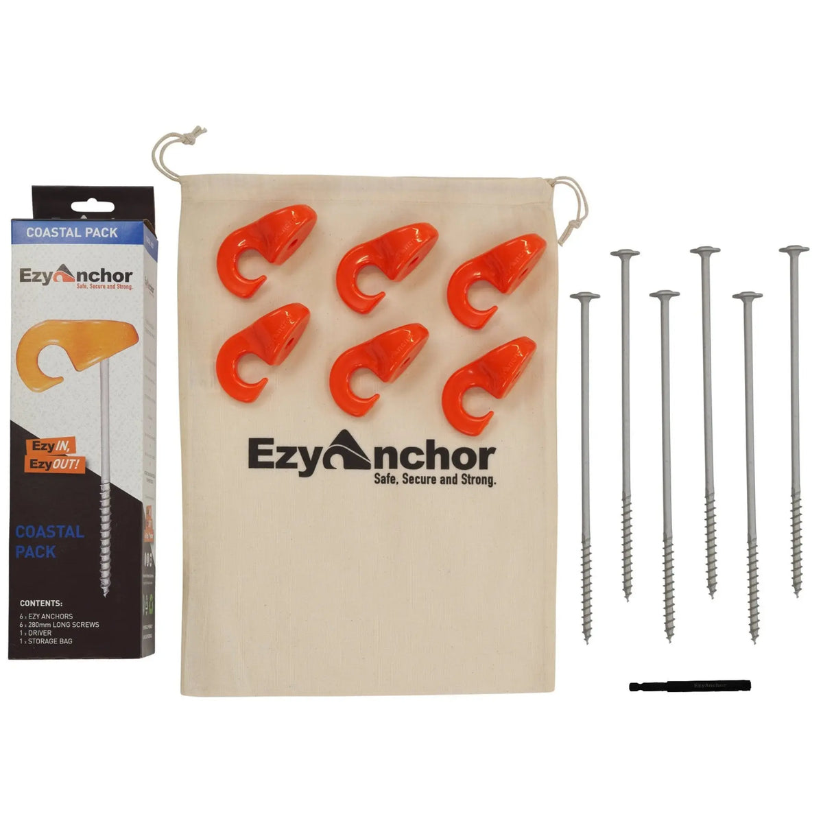 Ezy Anchor Starter Pack with Coastal Screws Everything Caravans