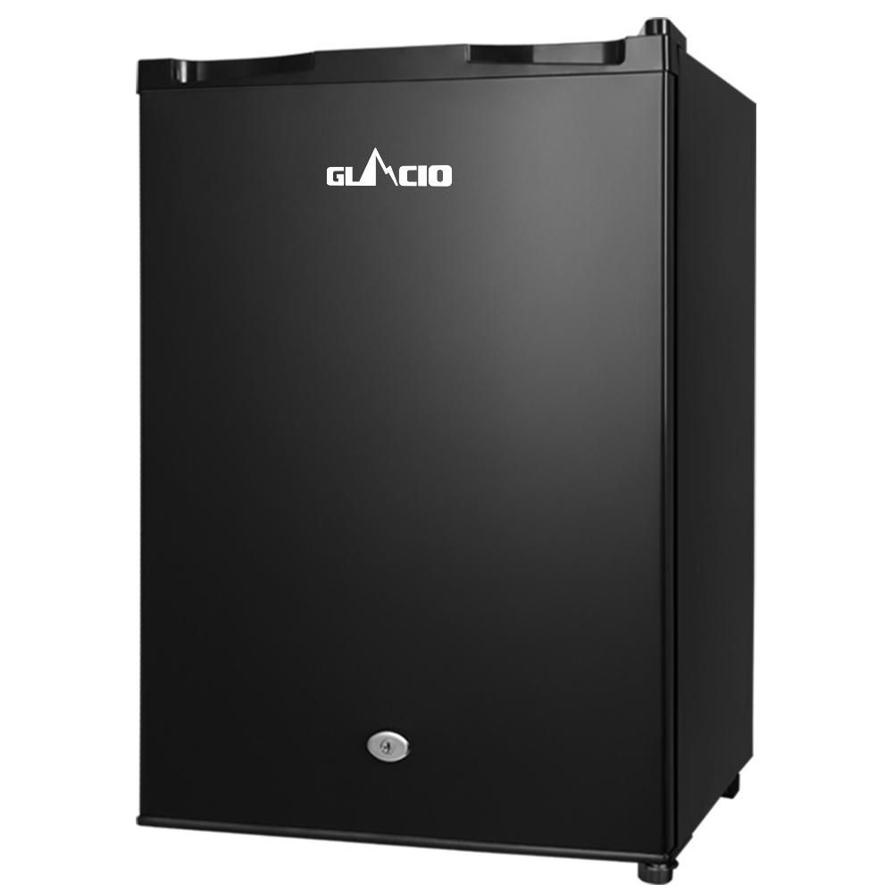 Glacio 80L Portable Fridge Bar Freezer Cooler Upright 12V/24V/240V Caravan 4WD Car Camping Black Glacio