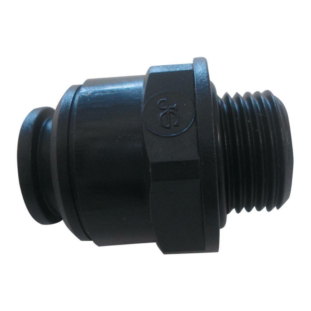 JG 12MM 3/8&quot; STRAIGHT ADAPTER MALE PLASTIC. PM011213E John Guest