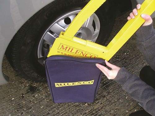 Milenco Compact Wheel Clamp fits 12&quot; to16&quot; Wheels Milenco