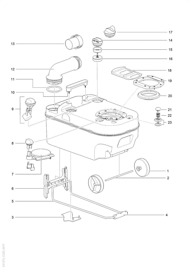 New Thetford Cassette Lip Seal C250-C260-C200-C400 Toilet 23721 ...