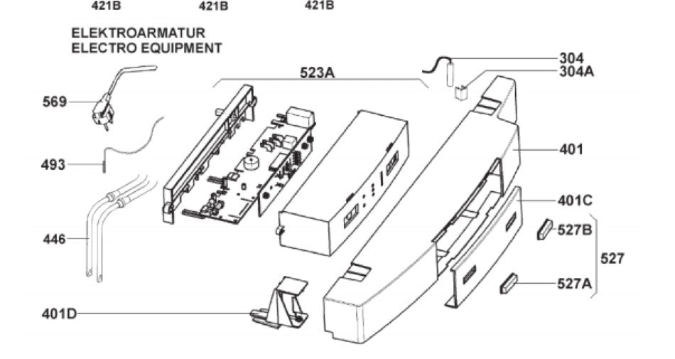 PCB TOP MES3 RM8501 Dometic