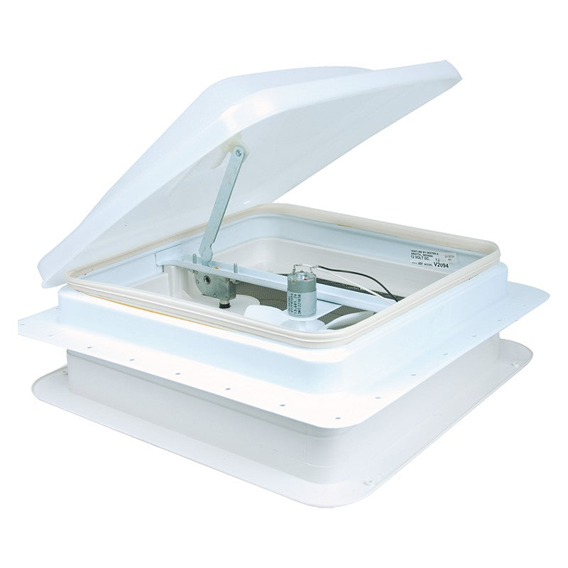 Roof Hatch Ventline 360mm x 360mm White with 12volt fan Ventline