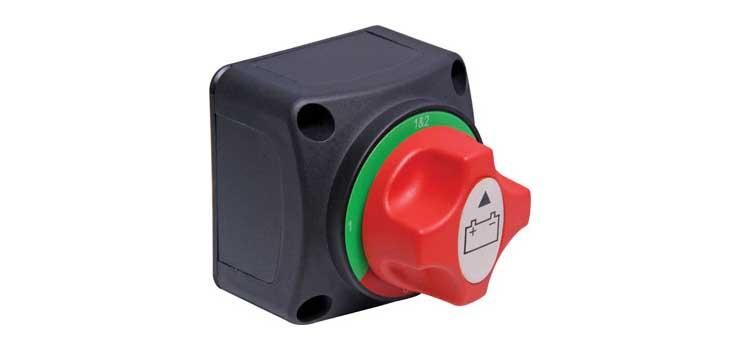 Rotary Battery Isolator Switch ideal for lithium battery installs - surface mount Altronics