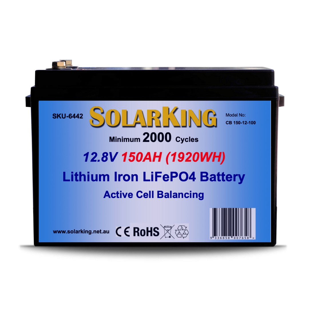 SolarKing lithium battery 12.8 volt 150amp with BMS, direct replacement for AGM SatKing