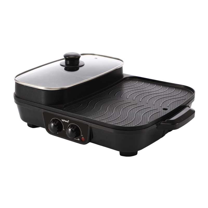 Sphere Hot Pot Electric BBQ 240volt Combo Skillet BBQARM