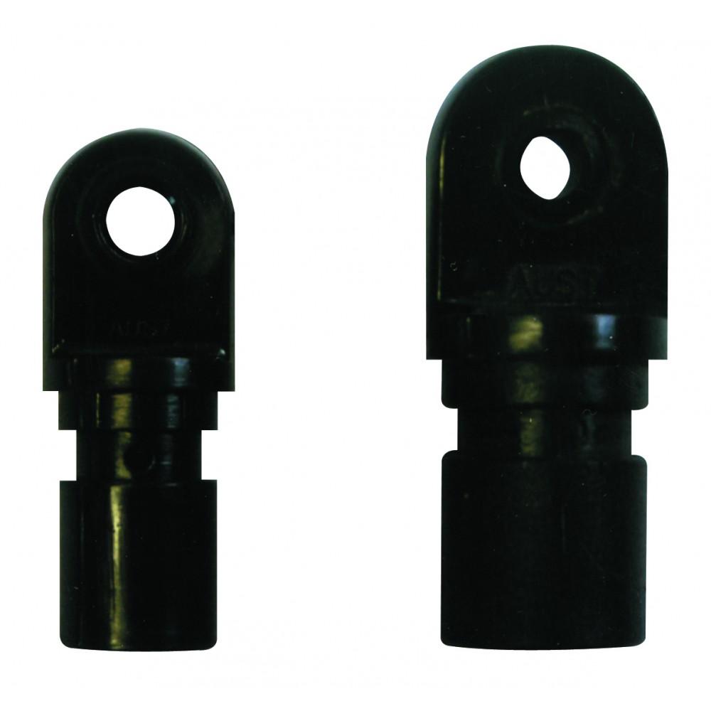 Supex Bow End Black ABS plastic Ends for pole mounting Supex