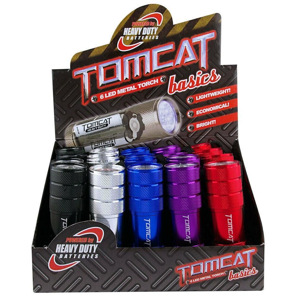 TOMCAT 6 LED Pocket Torch includes batteries Tomcat